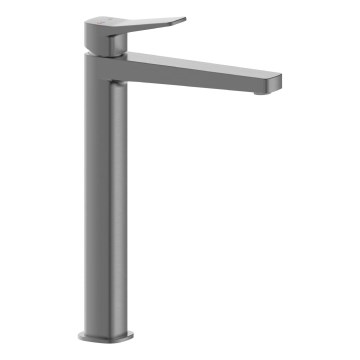 KFA Armatura 4522-712-61 - Misturadora para lavatório + válvula de escoamento MALAGA 30,3 cm cinzento metálico