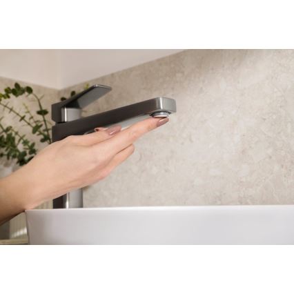 KFA Armatura 4522-712-61 - Misturadora para lavatório + válvula de escoamento MALAGA 30,3 cm cinzento metálico