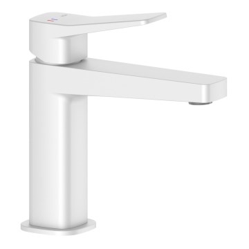 KFA Armatura 4522-815-44 - Torneira para lavatório + válvula de escoamento MALAGA 15,9 cm branca
