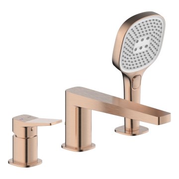 KFA Armatura 4525-210-34 - Misturador de banheira para 3 furos MALAGA ouro rosa