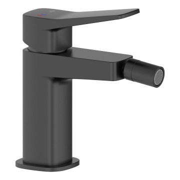 KFA Armatura 4527-015-81 - Misturador para bidé + válvula de escoamento MALAGA acabamento preto