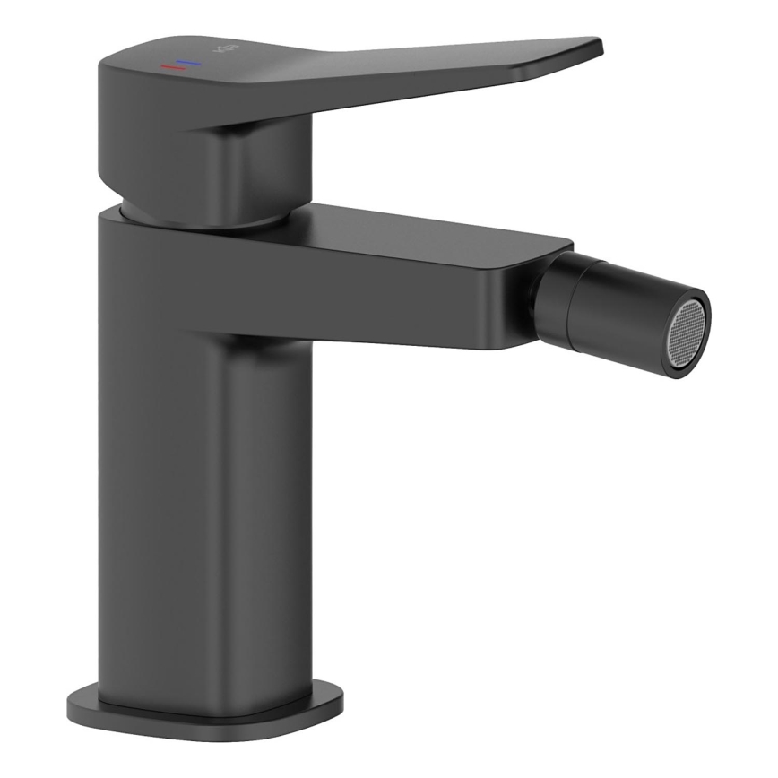 KFA Armatura 4527-015-81 - Misturador para bidé + válvula de escoamento MALAGA acabamento preto