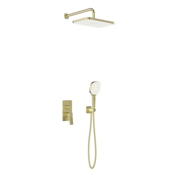 KFA Armatura 4529-501-31 - Conjunto de duche com misturador de encastrar MALAGA dourado escovado