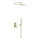 KFA Armatura 4529-501-31 - Conjunto de duche com misturador de encastrar MALAGA dourado escovado