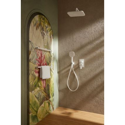 KFA Armatura 4529-501-44 - Conjunto de duche com misturador encastrado MALAGA branco