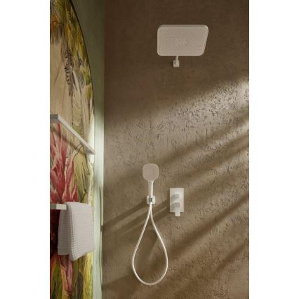 KFA Armatura 4529-501-44 - Conjunto de duche com misturador encastrado MALAGA branco