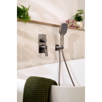 KFA Armatura 4529-501-61 - Conjunto de duche com misturador encastrado MALAGA, cinzento metálico