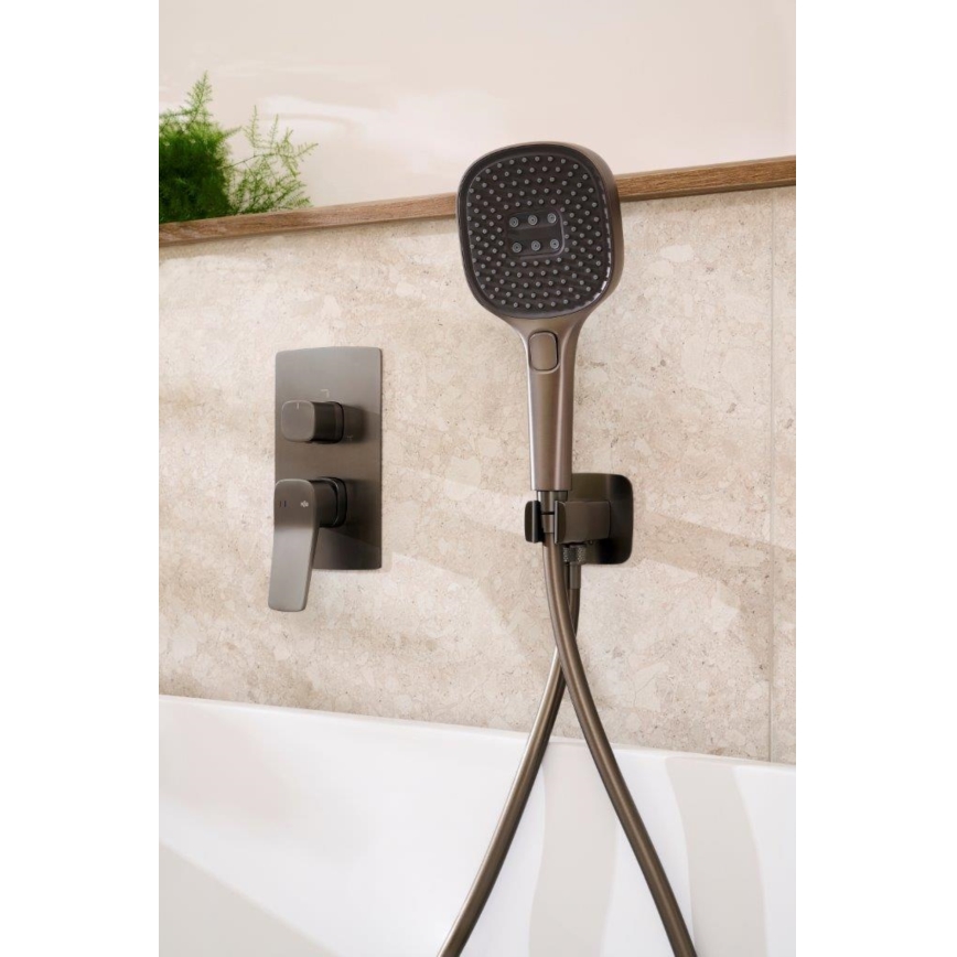 KFA Armatura 4529-501-61 - Conjunto de duche com misturador encastrado MALAGA, cinzento metálico