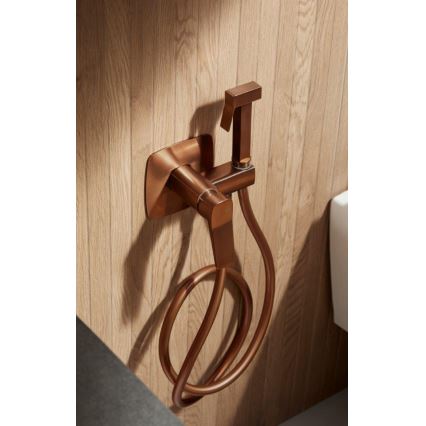 KFA Armatura 4529-512-34 - Misturadora para bidé com duchinha para instalação encastrada MALAGA ouro rosé