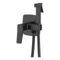 KFA Armatura 4529-512-81 - Misturador para bidé com duche higiénico para instalação encastrada MALAGA preto