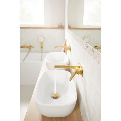 KFA Armatura 4529-810-31 - Misturador de lavatório para instalação encastrada MALAGA, dourado escovado