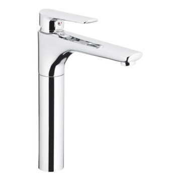 KFA Armatura 5022-712-00 - Torneira do lavatório + resíduos com descarga TANZANIT 28,4 cm cromado brilhante