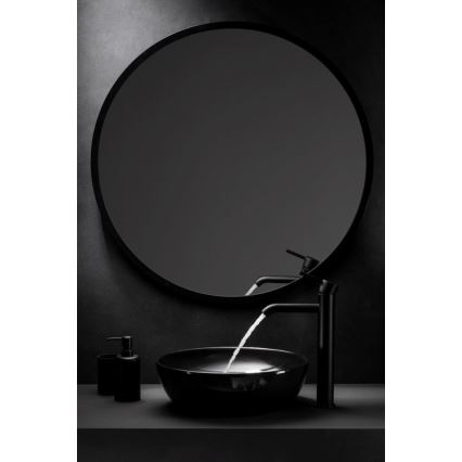 KFA Armatura 5032-612-81 - Torneira do lavatório + resíduos com descarga MOZA 33 cm mate preto