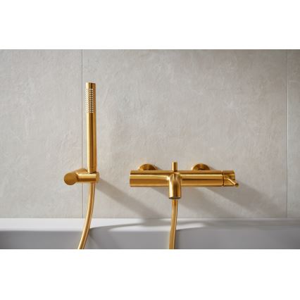 KFA Armatura 5034-520-31 - Conjunto de casa de banho com torneira MOZA solo dourado