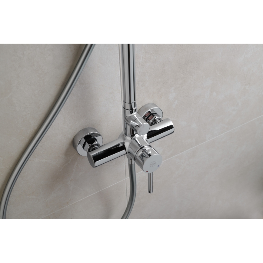 KFA Armatura 5036-910-00 - Conjunto de chuveiro com torneira MOZA cromado brilhante