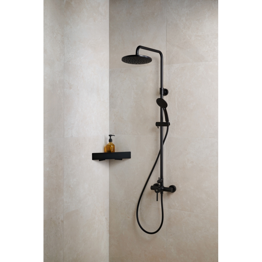 KFA Armatura 5036-910-81 - Conjunto de chuveiro com torneira MOZA latão/mate preto