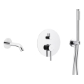 KFA Armatura 5039-401-00 - Conjunto para banheira com torneira embutida MOZA cromado brilhante