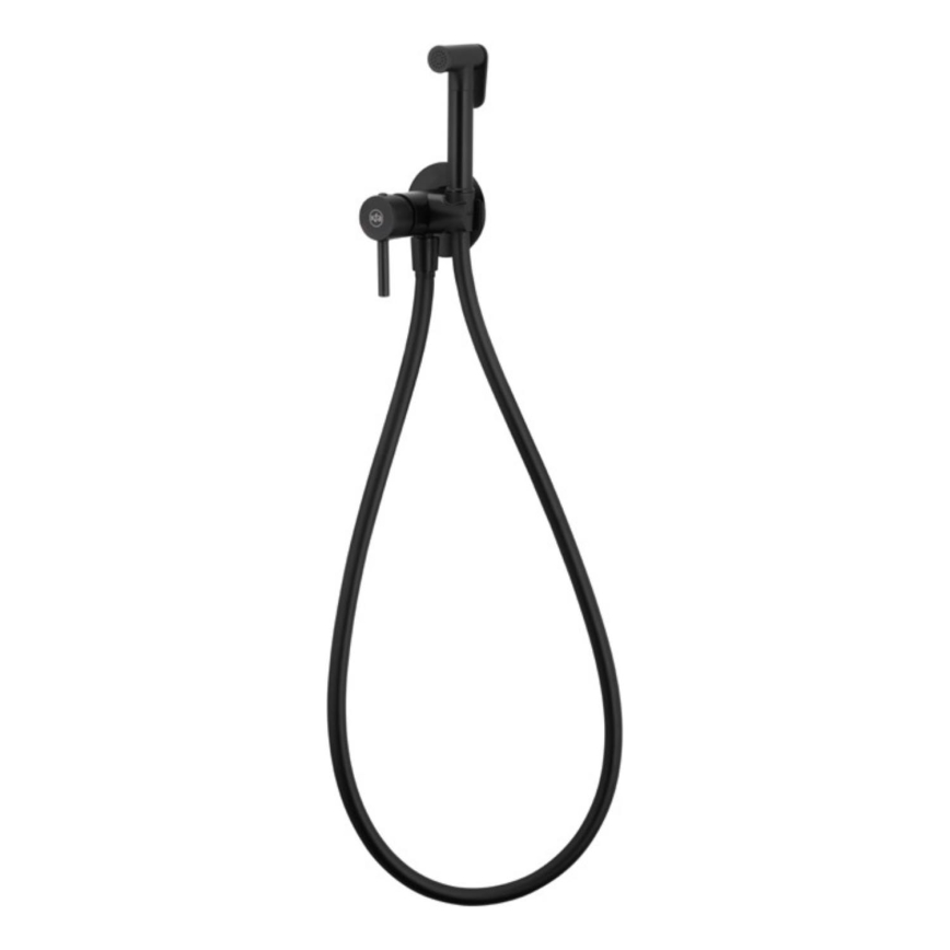 KFA Armatura 5039-512-81 - Torneira de bidé com chuveiro para instalação embutida MOZA mate preto