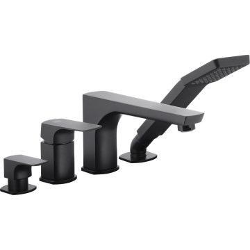 KFA Armatura 5535-210-81 - Torneira de banheira 4 orifícios MOKAIT latão/mate preto