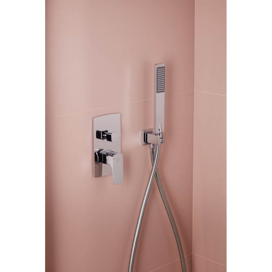 KFA Armatura 5539-511-00 - Conjunto de duche com torneira embutida MOKAIT cromado brilhante