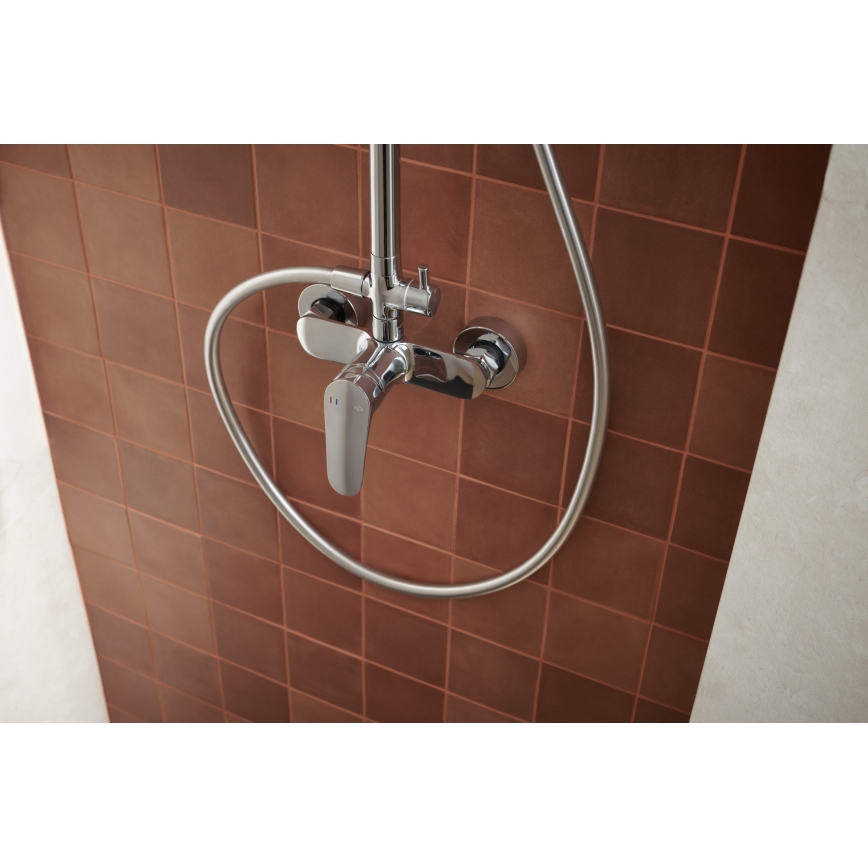 KFA Armatura 5556-910-00 - Conjunto de chuveiro com torneira OTAVA cromado brilhante