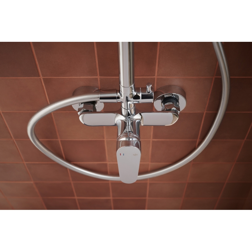 KFA Armatura 5556-910-00 - Conjunto de chuveiro com torneira OTAVA cromado brilhante