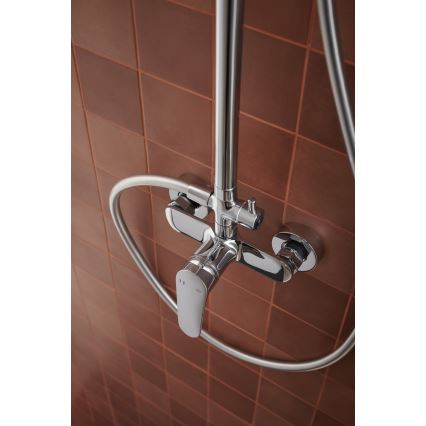 KFA Armatura 5556-910-00 - Conjunto de chuveiro com torneira OTAVA cromado brilhante