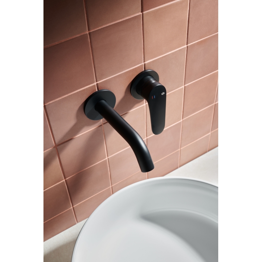 KFA Armatura 5559-810-81 - Misturador de lavatório para instalação embutida OTAVA preto mate