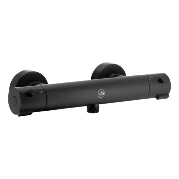 KFA Armatura 5736-010-81 - Torneira termostática para duche MOZA mate preto