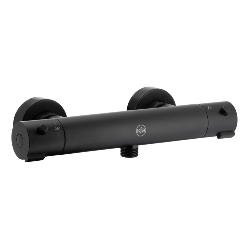 KFA Armatura 5736-010-81 - Torneira termostática para duche MOZA mate preto