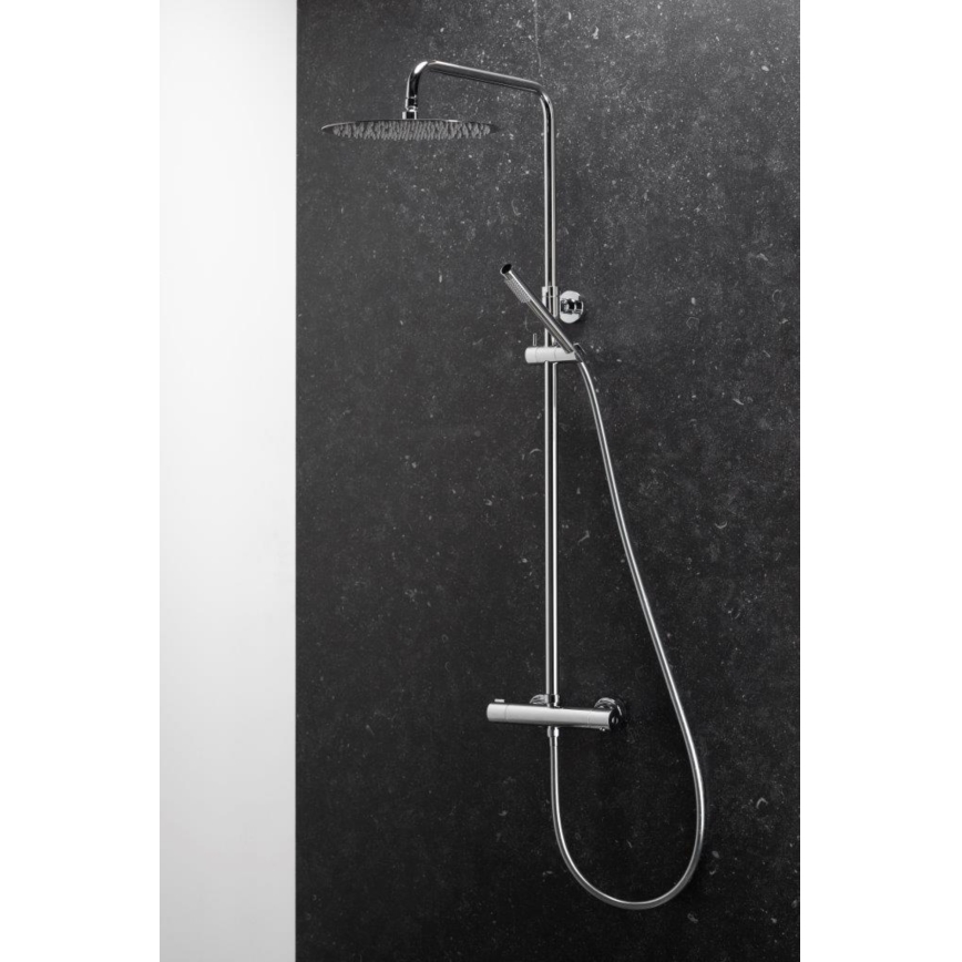 KFA Armatura 5736-920-00 - Conjunto de chuveiro com torneira termostática MOZA cromado brilhante