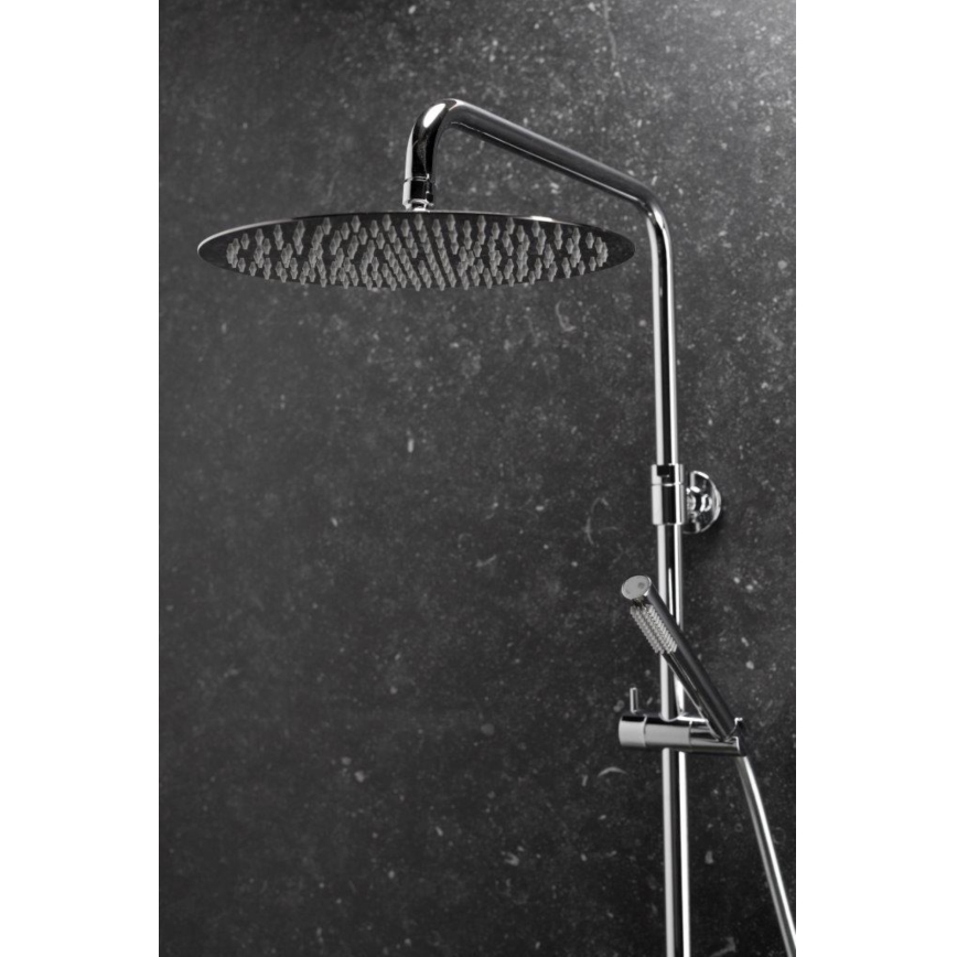 KFA Armatura 5736-920-00 - Conjunto de chuveiro com torneira termostática MOZA cromado brilhante