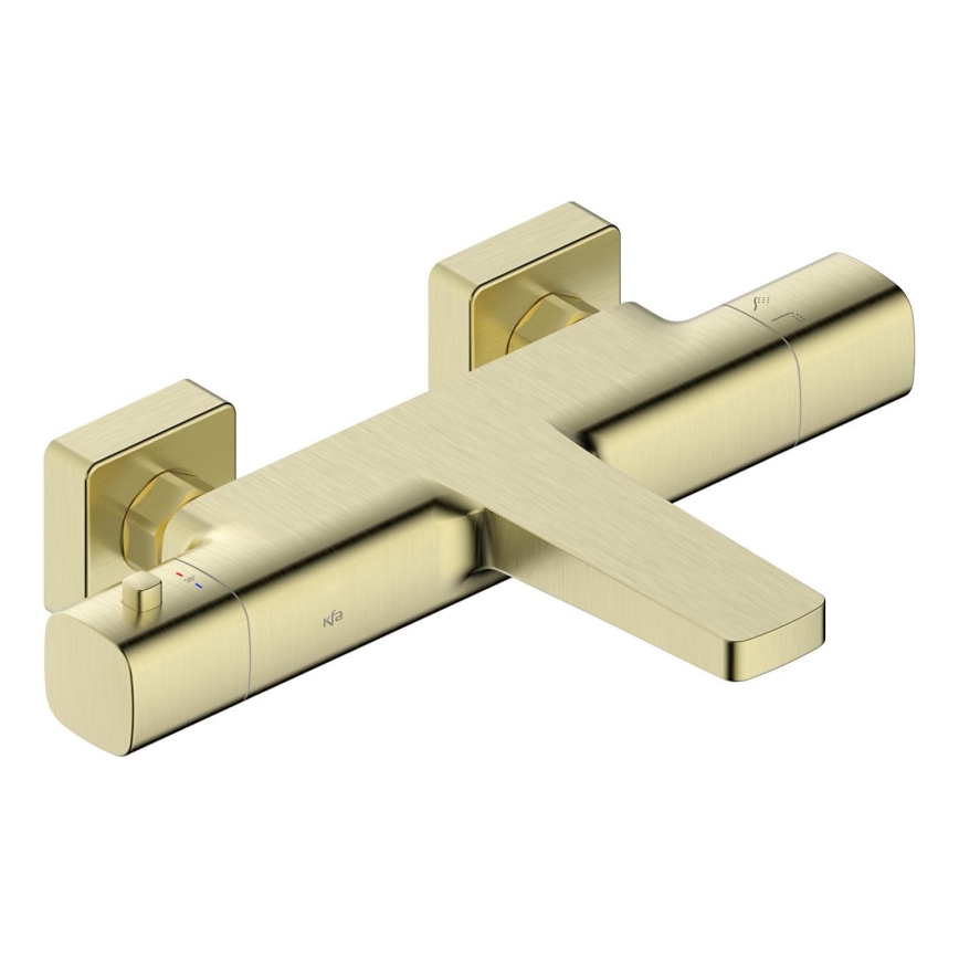 KFA Armatura 5754-010-31 - Misturador termostático para banheira MALAGA dourado escovado