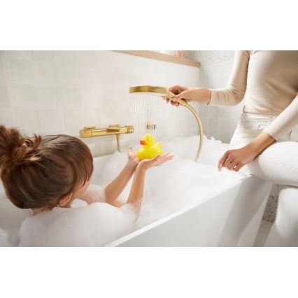 KFA Armatura 5754-010-31 - Misturador termostático para banheira MALAGA dourado escovado