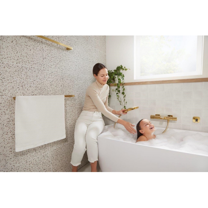 KFA Armatura 5754-010-31 - Misturador termostático para banheira MALAGA dourado escovado