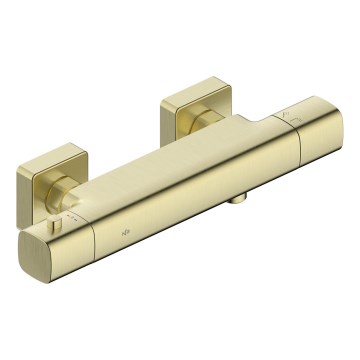 KFA Armatura 5756-010-31 - Misturador termostático para duche MALAGA dourado escovado