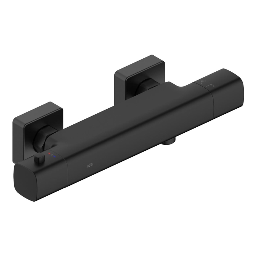 KFA Armatura 5756-010-81 - Torneira de duche termostática MALAGA preta