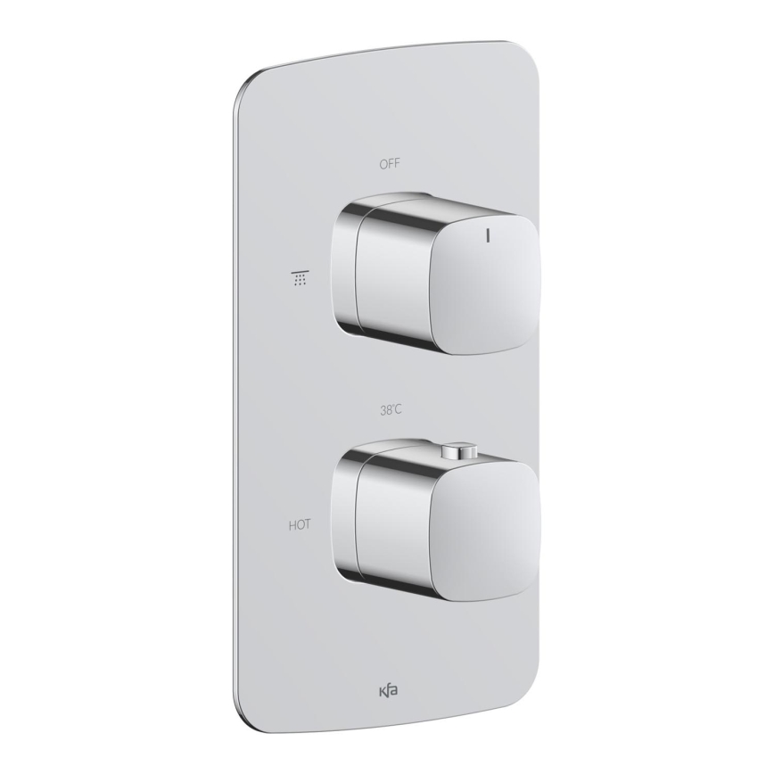 KFA Armatura 5759-001-00 - Misturador termostático de duche para instalação encastrada MALAGA, cromo brilhante