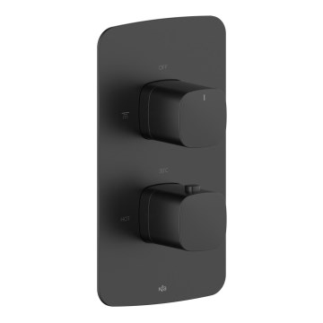 KFA Armatura 5759-001-81 - Misturador termostático de duche encastrado MALAGA, preto