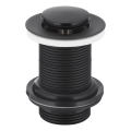 KFA Armatura 660-353-81 - Válvula de bacia sem escoamento CLICK-CLACK diâmetro 6,2 cm latão/mate preto