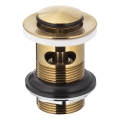 KFA Armatura 660-354-31 - Bacia resíduos com descarga CLICK-CLACK diâmetro 6,2 cm latão/solo dourado