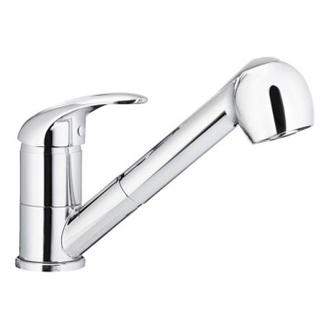 KFA Armatura 6613-110-00 - Torneira de lavatório com pulverizador extensível INDIRA cromado brilhante