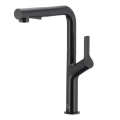 KFA Armatura 6623-220-81 - Torneira de lavatório com pulverizador extensível DUERO DESIGN aço inoxidável/mate preto