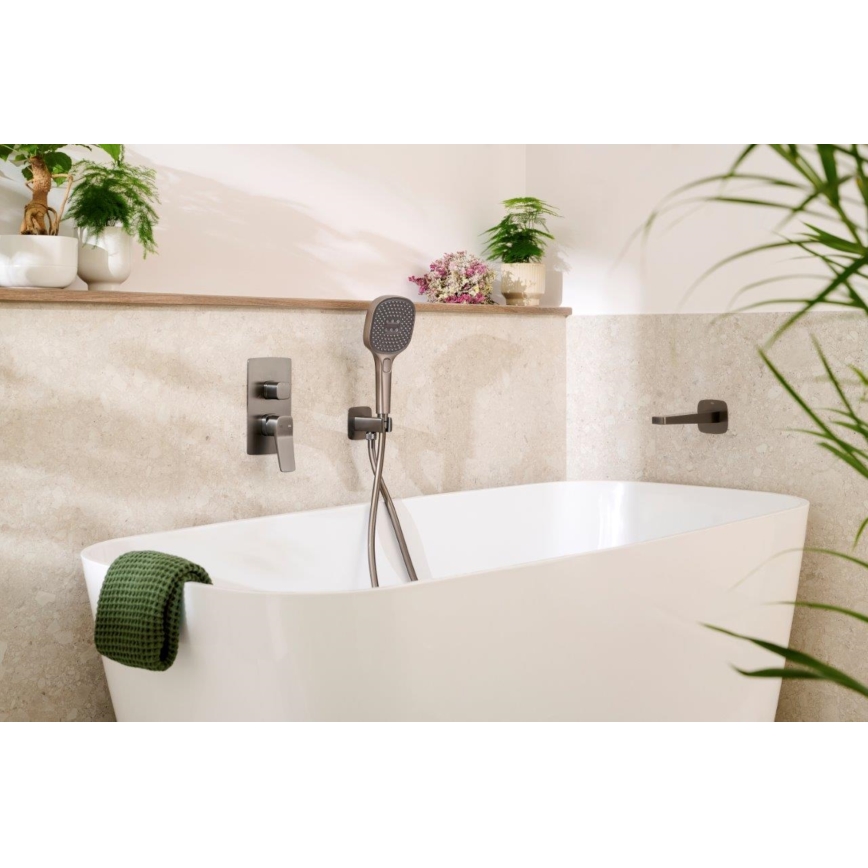 KFA Armatura 836-007-61 - Bica de saída MALAGA para instalação encastrada, cinzento metálico