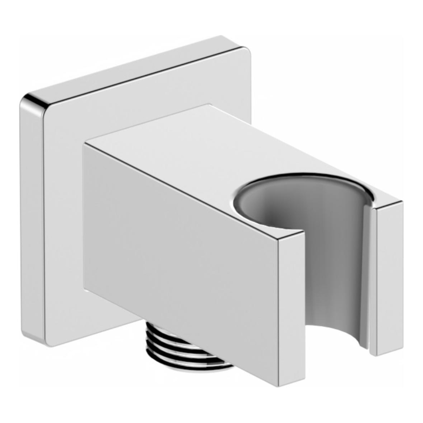 KFA Armatura 845-051-00 - Suporte de duche angular com saída LOGON cromado brilhante