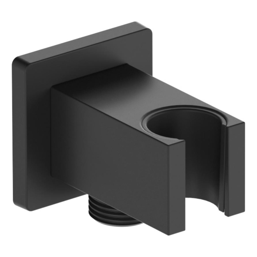 KFA Armatura 845-051-81 - Suporte de duche angular com saída LOGON latão/mate preto