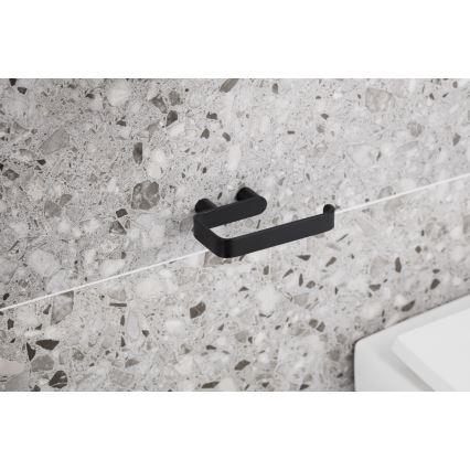 KFA Armatura 864-022-81 - Suporte de papel higiénico aço inoxidável/mate preto