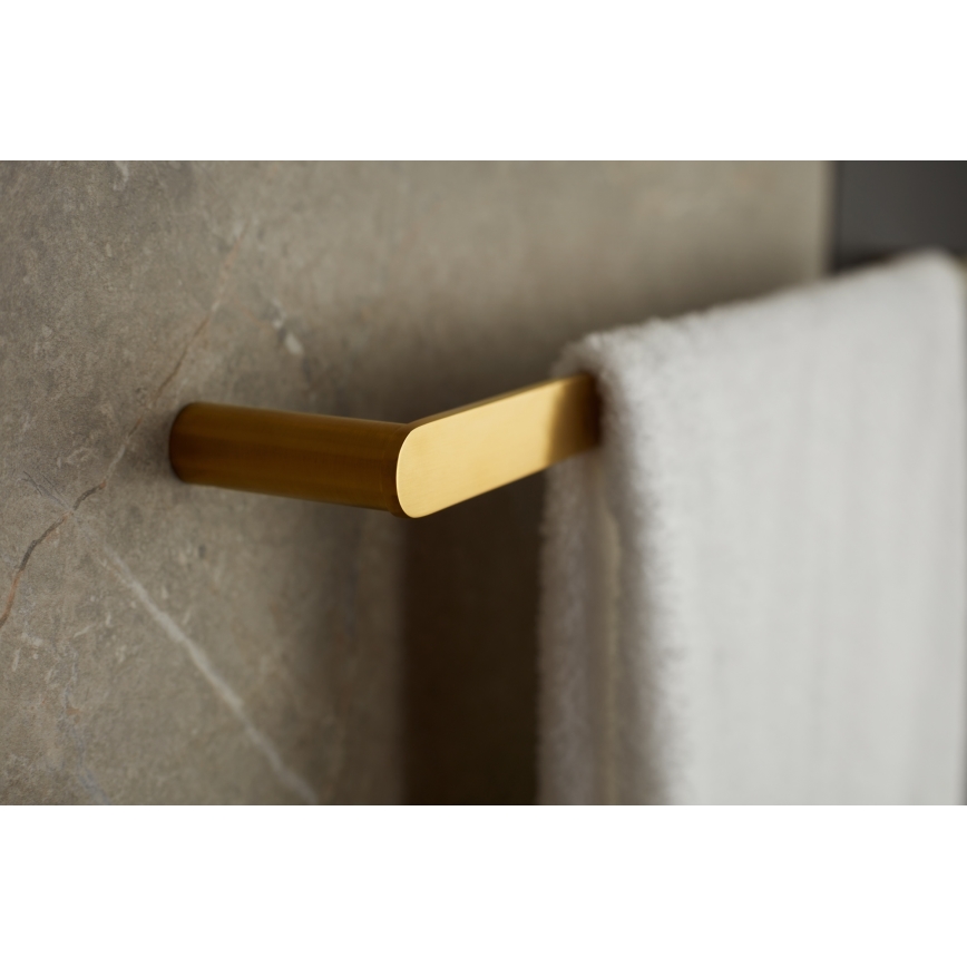KFA Armatura 864-025-31 - Suporte de parede para toalha 24 cm aço inoxidável/solo dourado