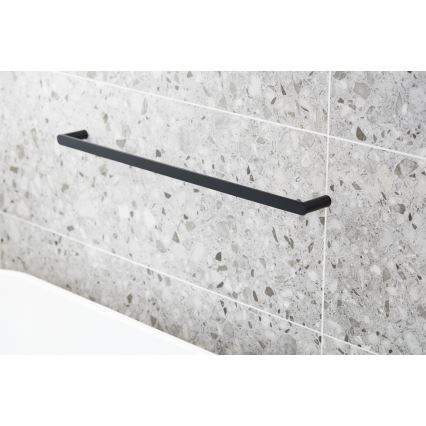 KFA Armatura 864-025-81 - Suporte de parede para toalha 24 cm aço inoxidável/mate preto