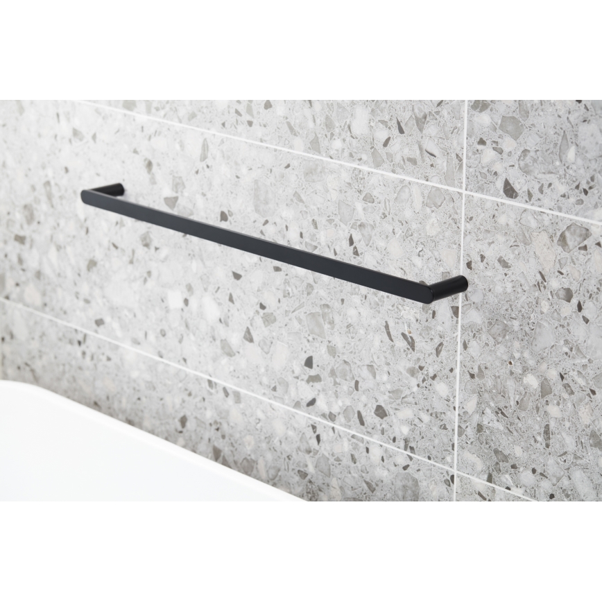 KFA Armatura 864-025-81 - Suporte de parede para toalha 24 cm aço inoxidável/mate preto